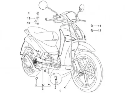 Speedo cable - rear brake cable