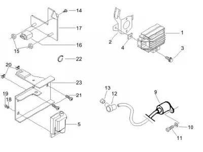 Regulator - control device - high tension coil