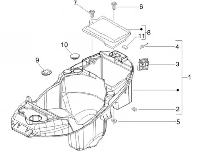 Front mudguard - rear mudguard