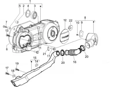 Engine casing cover