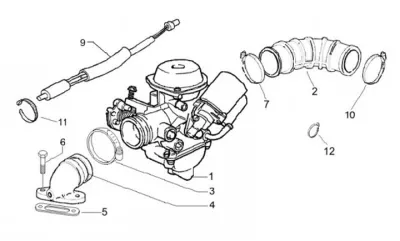 Carburettor - intake manifold
