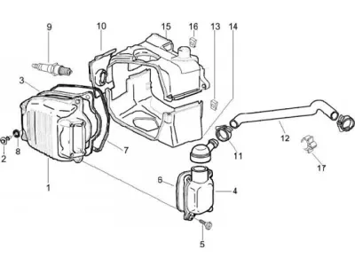 Tapa deflector cilindro