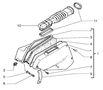 Air intake filter