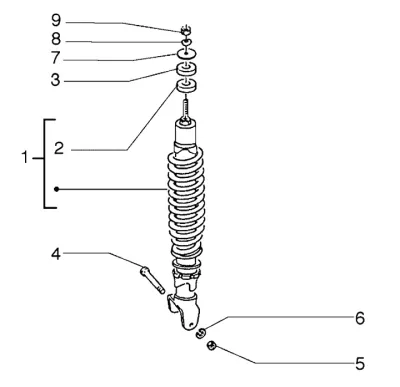 Rear shock absorber