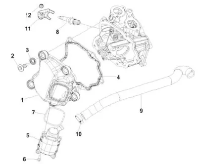 Tapa deflector cilindro
