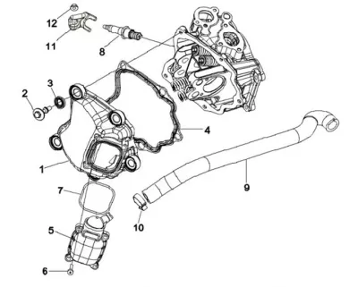 Tapa deflector cilindro