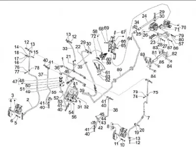 Brake caliper - brake hose