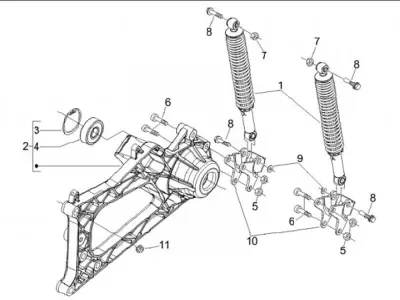 Rear shock absorber