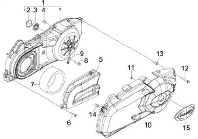 Engine casing cover