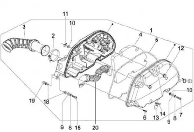Air intake filter