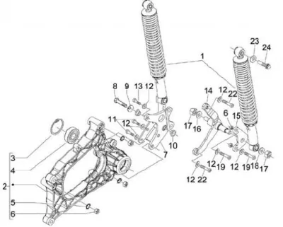 Rear shock absorber