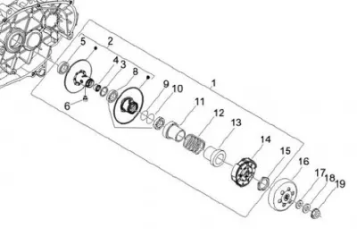 Rear pulley - clutch