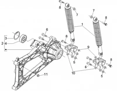 Rear shock absorber