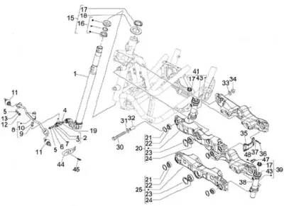 Fork front wheel