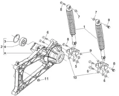 Rear shock absorber