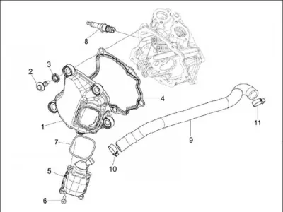 Tapa deflector cilindro