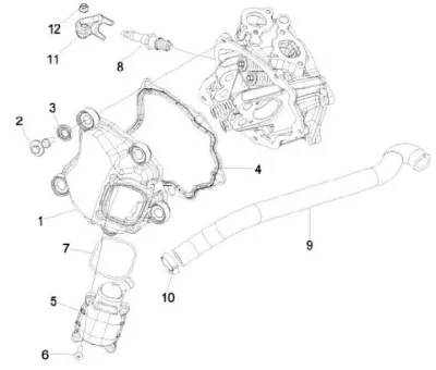 Tapa deflector cilindro