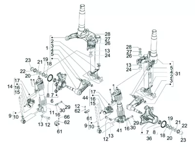 Front shock absorber