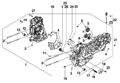Carcasa de motor