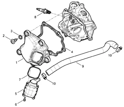 Tapa deflector cilindro