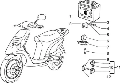Starter switch - battery