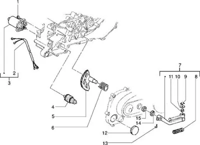 Starter motor - kickstarter