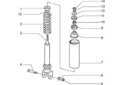 Rear shock absorber