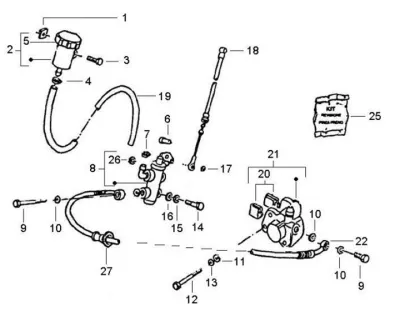 Front brake caliper