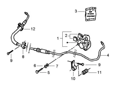 Rear brake caliper