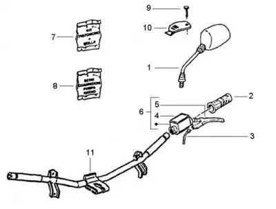 Brake master cylinder left