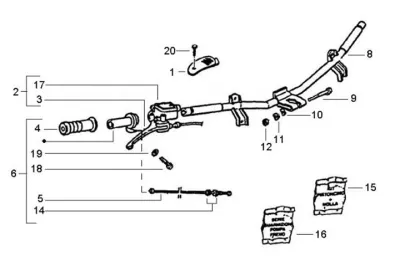 Brake master cylinder right