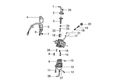 Carburettor parts (Dell'Orto)