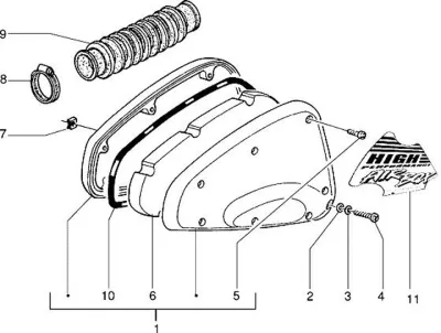 Air intake filter
