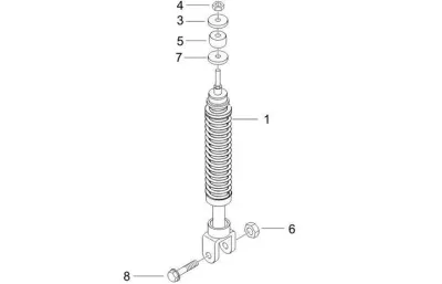 Rear shock absorber