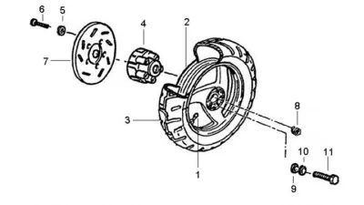 Rear wheel