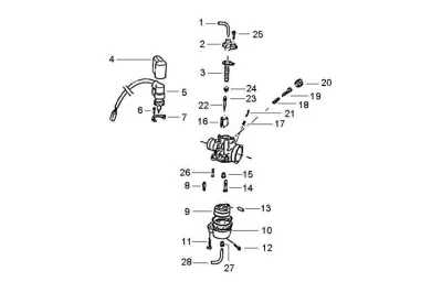 Carburettor parts (Dell'Orto)