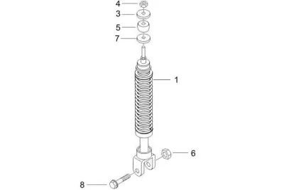 Rear shock absorber