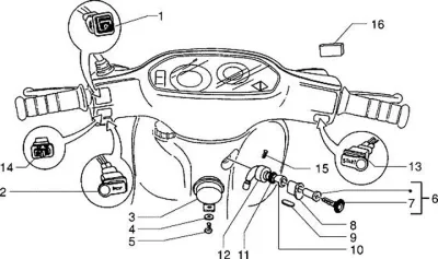 Lock set - switch - ignition switch
