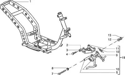 Chassis - centre stand