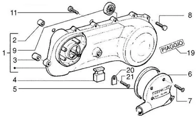 Engine casing cover