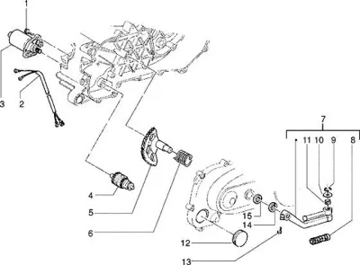 Starter motor - kickstarter