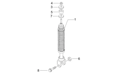 Rear shock absorber