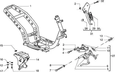 Chassis - centre stand