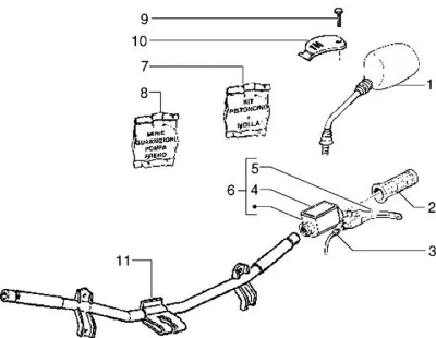 Brake master cylinder left - mirror