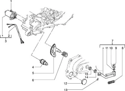Starter motor - kickstarter