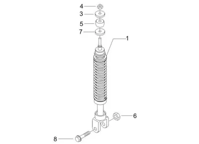 Rear shock absorber