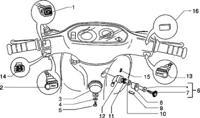 Lock set - switch - ignition switch