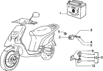 Starter switch - battery