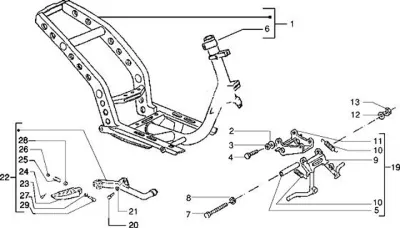 Chassis - centre stand