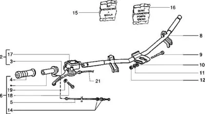 Handlebar - brake master cylinder right